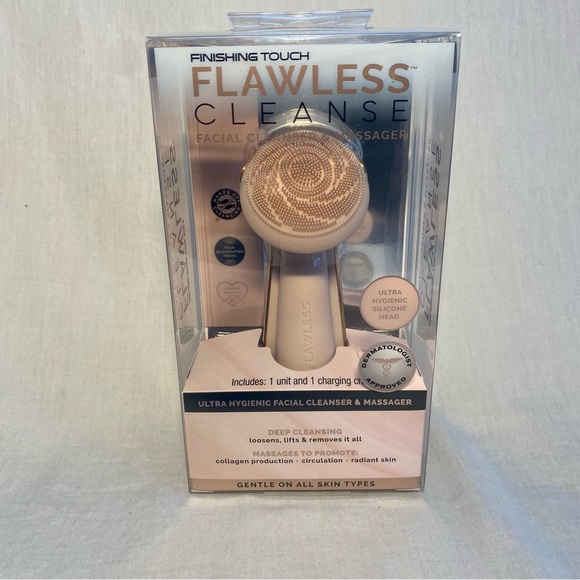 Finish Touch Flawless Cleanse Silicone Rechargeable Facial Cleanser Massager - Picture 2 of 5